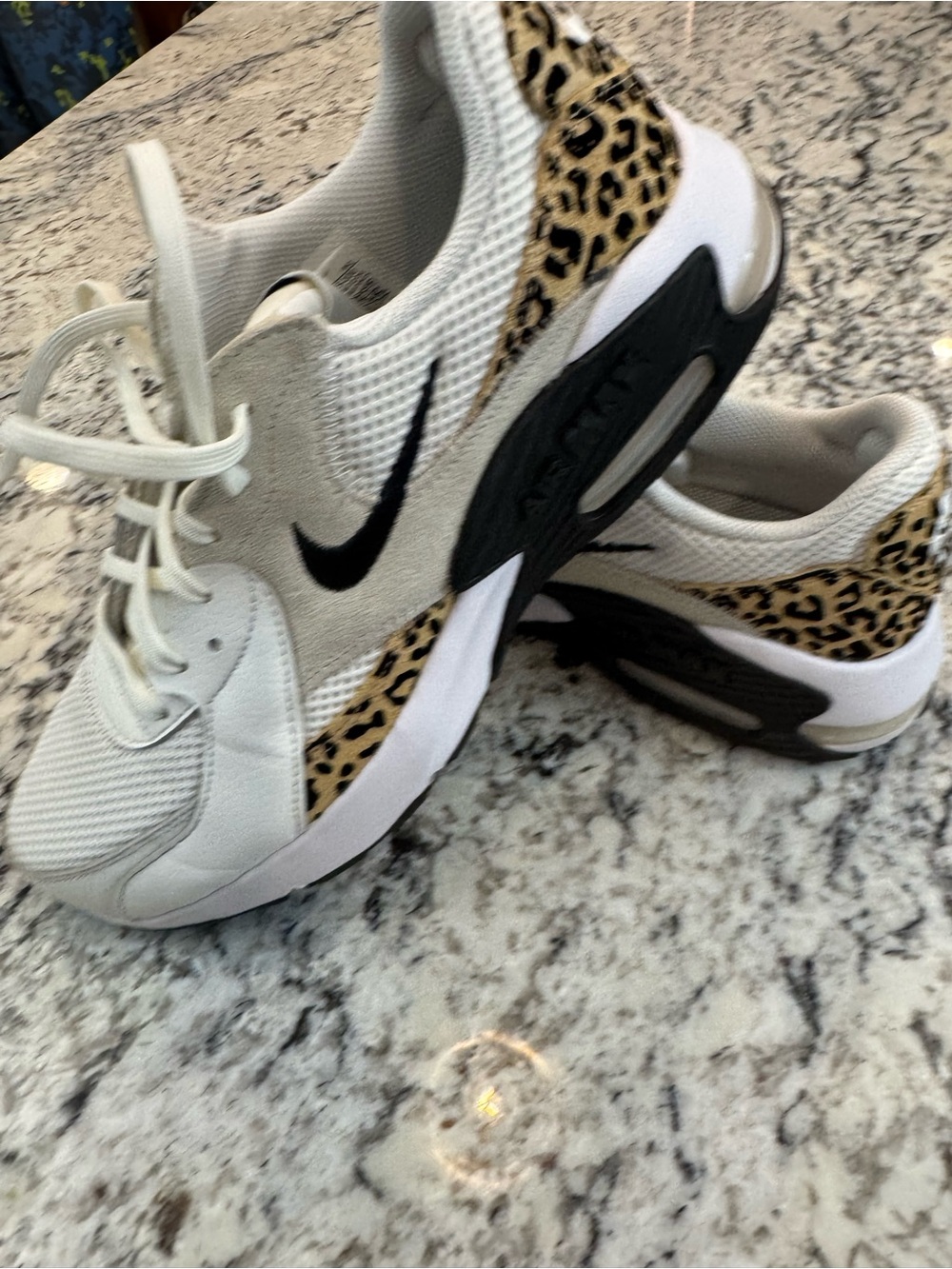 Nike Air Max Excee White Leopard Print Sneakers Women’s 9.5 Animal Print - Picture 8 of 9
